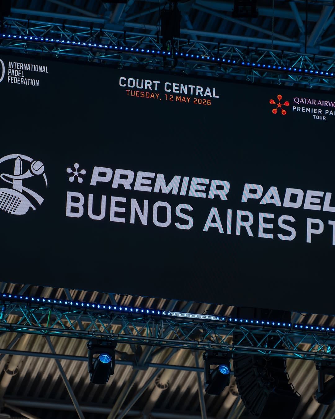 Pantalla LED del Court Central del Premier Padel