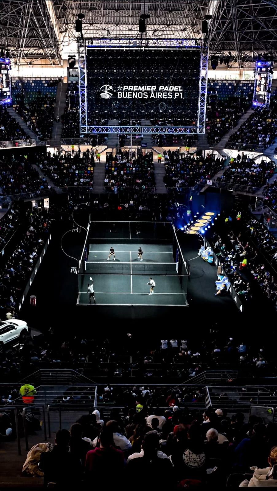Estadio del Premier Padel con césped sintético Sportlink